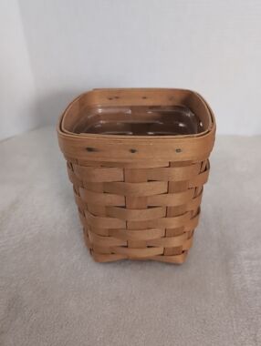 1996 Longaberger Small Spoon Basket with Plastic Protector